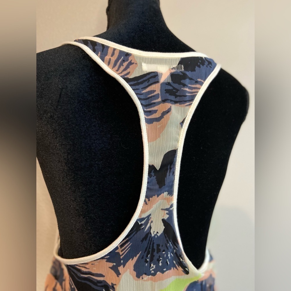 Volcom~NWT~Genuine Racerback Tank Top~Printed Back~High-Low Hem~Size S/P/10 - Picture 9 of 14